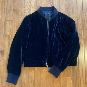 JCrew Velvet Bomber